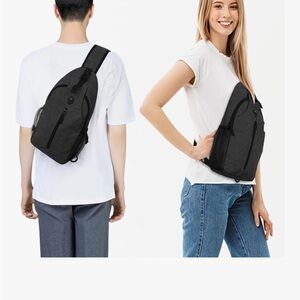2 Stylish Black Sling Bag for Men and Women